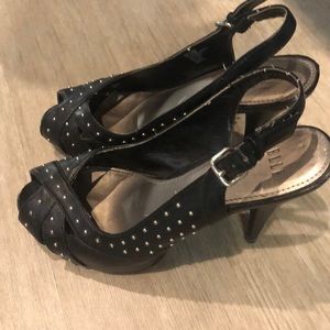 Elle woman’s heels black with studs. 4.5 inch heel